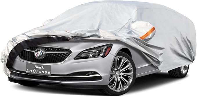 6 Layer Car Cover Custom Fit Buick Lacrosse (2004-2025) Waterproof All Weather, Heavy Duty Outdoor Snow Sun Rain Uv Protection (Ships from US Warehouse, Delivery 3-8 Days)