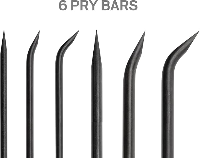 TEKTON Pick, Hook, and Mini Pry Bar Set (25-Piece) | LVR10005 | Made in USA