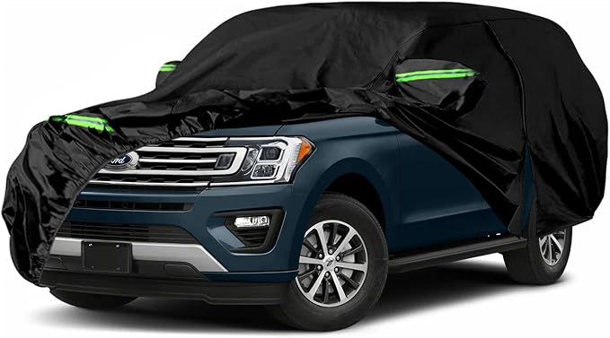 Waterproof Car Cover Replace for 2007-2025 Ford Expedition/Lincoln Navigator SWB, 6 Layers All Weather Car Covers with Zipper Door for Snow Rain Dust Hail Protection (Expedition)
