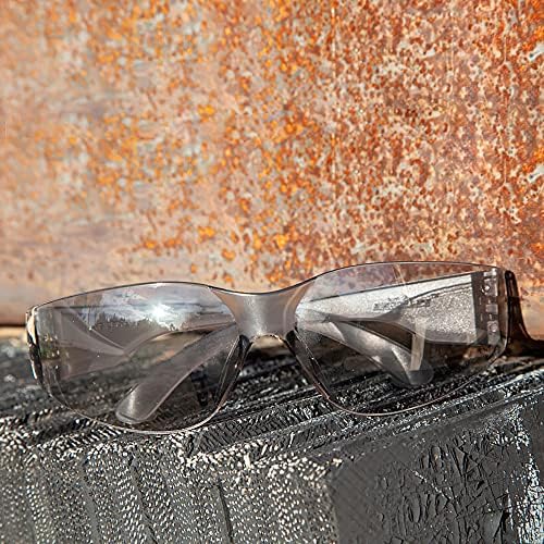 BISON LIFE Gray Safety Glasses for Men & Women, Bulk, ANSI Z87.1, 144 Pack