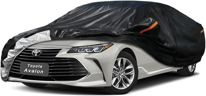 7 Layer Car Cover Custom Fit Toyota Avalon (1994-2025) Waterproof All Weather, Heavy Duty Outdoor Snow Sun Rain Uv Protection (Ships from US Warehouse, Delivery 3-8 Days)