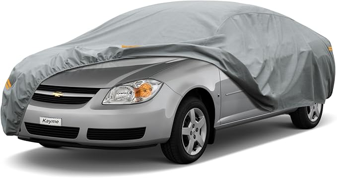 Kayme Heavy Duty Car Cover Custom Fit Chevrolet Cobalt (2004-2010) Waterproof All Weather for Automobiles, Full Exterior Covers Sun Rain UV Protection.（Deliver About 3-10 Days）