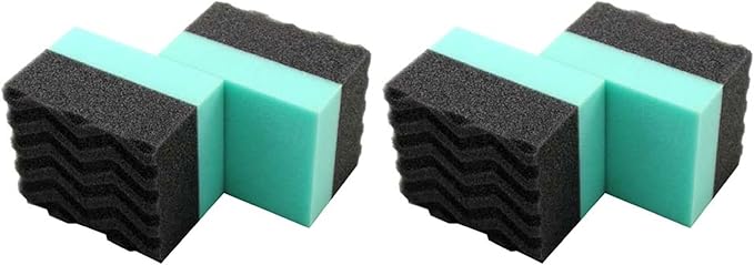 Chemical Guys Wonder Wave Durafoam Tire Shine Applicator Pads - Foam Pads for Applying Tire Dressings, Protectants, Wax, Polish and Car Detailer Products for Trucks and SUVs -, 2 Count (Pack of 4)
