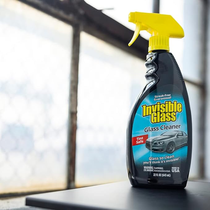 Invisible Glass 92164-3PK Premium Glass Cleaner Spray for Car Windshields and Windows, Automotive and Home Window Cleaner, Streak-Free, Ammonia-Free, Tint-Safe – 22 fl oz (Pack of 3)