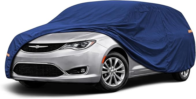 Coverlex Premium Pacifica & Voyager Car Cover Waterproof All Weather, Heavy Duty Car Tarp Custom Fit for 2004-2026 Base, Touring, Limited, Pinnacle, Hybrid, LX, LXi (CS, RT, RU Generations)