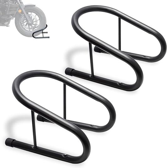 WOWTK 6.5" Removable Dirt Bike Wheel Chock w/Mount Kit,6 1/2 in. wide Motorcycle Trailer Locking Wheel Chock Tire Holder,Pack of 2