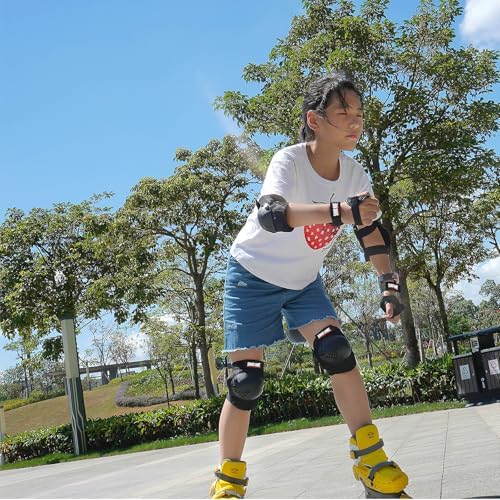 Kids Protective Gear Knee Pads Elbow Pads & Wrist Guards for Roller Skating