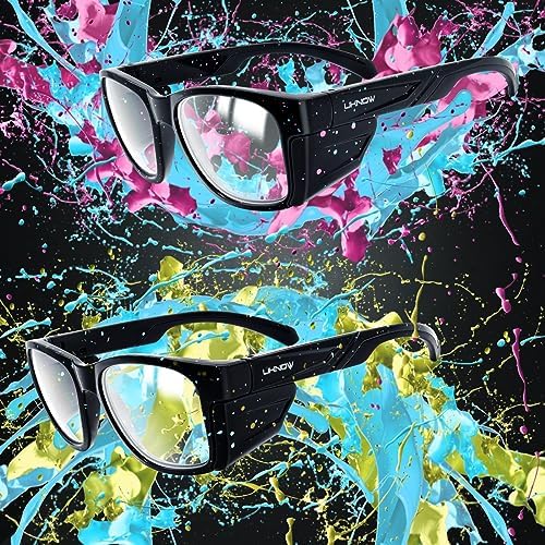UKNOW Safety Glasses - Anti Fog Lenses - Eye Protection with Side Shields - ANSI Z87.1 Protective Eyewear - UV Protection