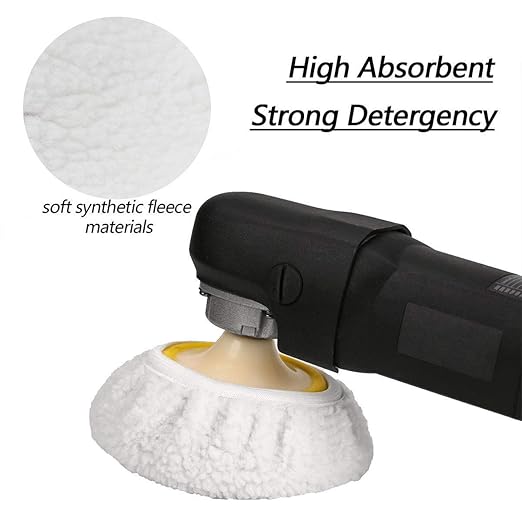 Wool Buffing Polishing Pads Bonnets Waxer Pads Sanding On Car Buffer Bonnets Polisher,5 Pieces (5"-6")