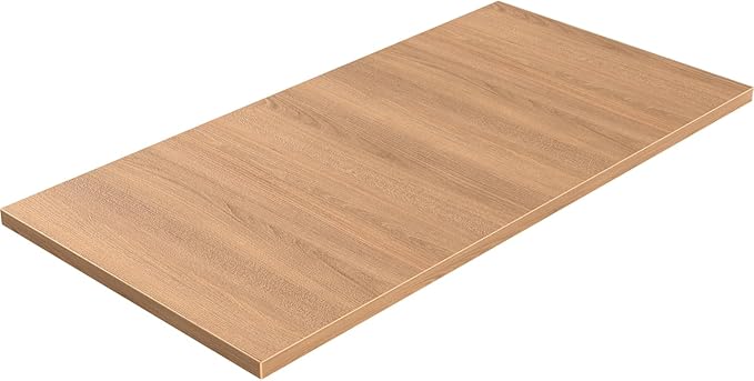 Universal Solid One-Piece Wood Table Top, 43"x24"x1" Workbench Top - Rectangular Particle Board for Standing Desk, Home Office Desk Countertop DlY, Washer Dryer, Coffee, Bar Tabletop