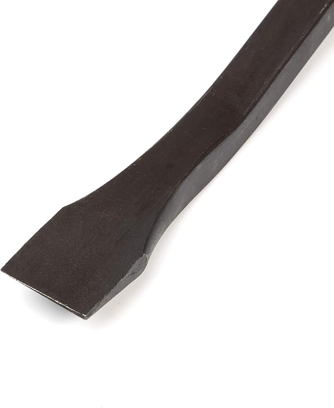 NEIKO 00251A Pry Bar, 3 Piece Angled Tip Pry Bar Set, 8", 12" & 17.5" Crow Bar with Go Through Striking Cap, Textured TPR Breaker Bar Handles, Heavy Duty Black Oxide Coated Chromium Steel Small PryBar