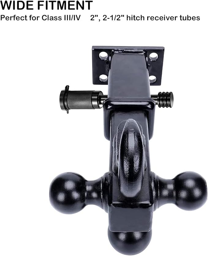 CZC AUTO Hitch Receiver Pin Lock Trailer Receiver Lock Keyed Alike with 5/8" Pin for Class III IV 2" and 2-1/2" Receiver for Hitch Bike Rack Tray Ball Tow Rope for Trailer Truck Car Boat (2 Pack)