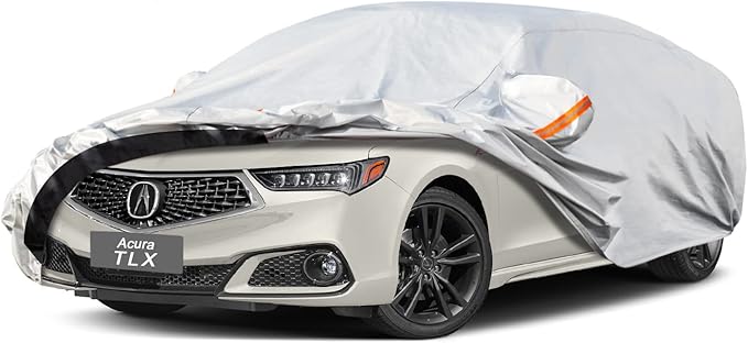 6 Layers Car Cover Custom Fit Acura TLX (2014-2025) Waterproof All Weather, Heavy Duty Outdoor Snow Sun Rain Uv Protection (Ships from US Warehouse, Delivery 3-8 Days)