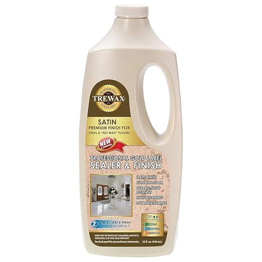 Trewax Professional Gold Label Sealer, Satin, 32-Fluid Ounce