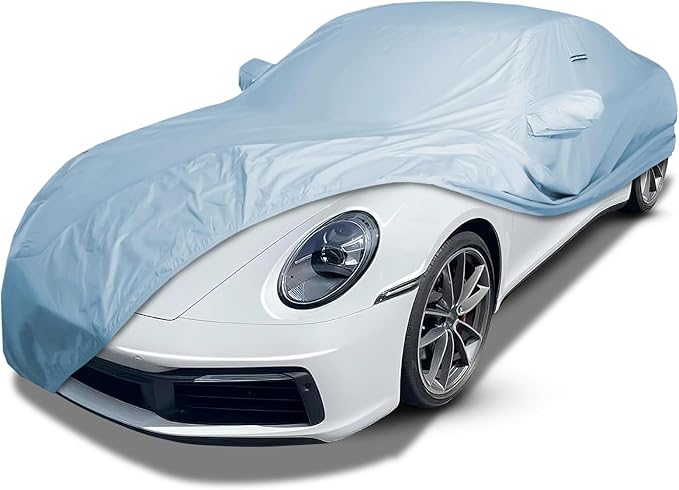 iCarCover Premium Car Cover for 1999-2026 Porsche 911 Carrera Heavy Duty Waterproof All-Weather Automobiles Custom Fit Indoor Outdoor UV Snow Protection Covers with Straps and Bag