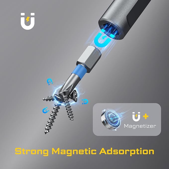 74 in 1 Magnetic Screwdriver Set, Ratchet Screwdriver Set with Detachable Allen Wrench T Handle & Storage Case, Gift for Men & Dad，Repair Tool Kit for Furniture, Electronics, Bicycle, DIY, Gadget