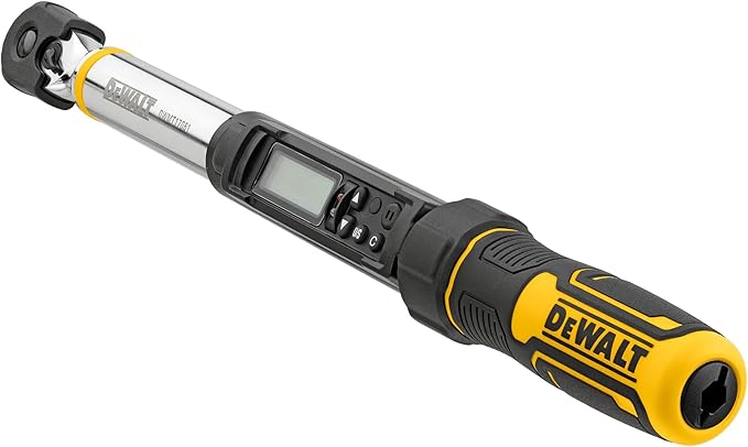 DEWALT Digital Torque Wrench, 3/8 inch Drive, 20-100 FT-LB, with Storage Case (DWMT17061)