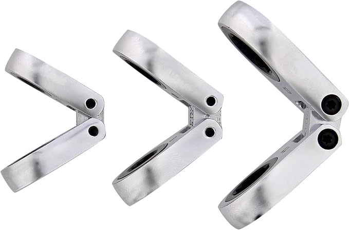 VIM Tools Nano Flex Ratcheting Wrench Set - 3pc Double-Sided Palm-Sized Flex Wrench Set with 72 Tooth