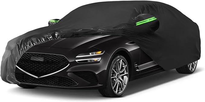 Proadsy Car Cover Custom Fit for 2019-2025 2026 Genesis G70, Waterproof All Weather for Automobiles, Full Exterior Cover Rain Snow Sun Protector Indoor Outdoor Car Cover