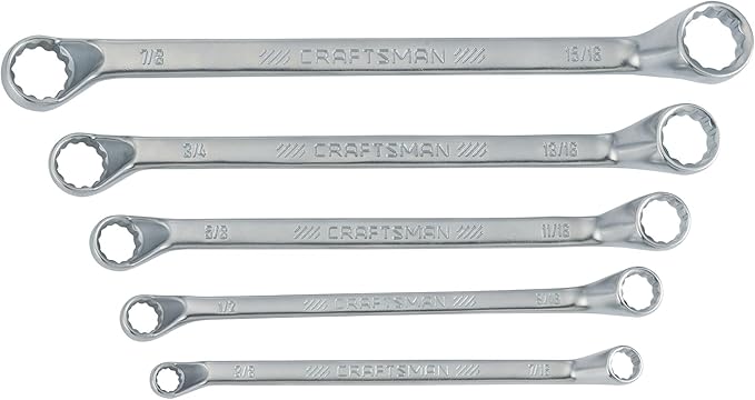 CRAFTSMAN Offset Box End Wrench Set, SAE, 5 Piece (CMMT44349)