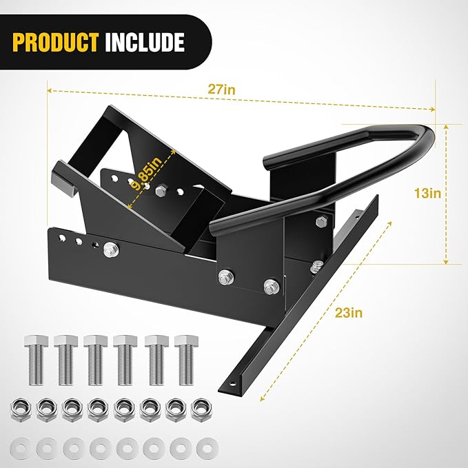Nilight Heavy Duty Motorcycle Front Wheel Stand for Trailer Cruiser Sports Dirt Bikes 1800 lb Capacity Adjustable Wheel Stand for 16"-23" Wheels