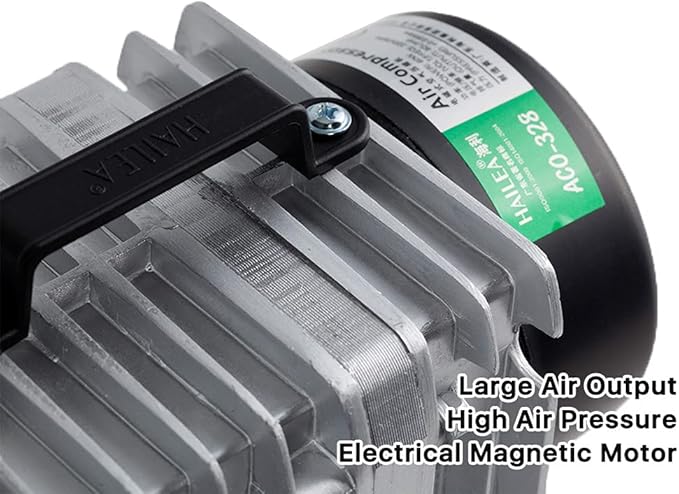 Cloudray 60W Air Compressor Electrical Magnetic Air Pump for CO2 Laser Engraving Cutting Machine ACO-328 220V 50Hz