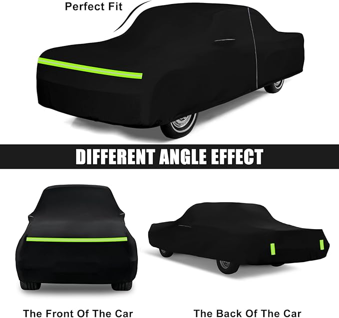 Waterproof Car Cover Compatible with Chevrolet Bel Air / 150/210 1950-1957 Sedan/Coupe/Hardtop 210T All Weather Classic Car Covers with Zipper Door for Snow Rain Protection
