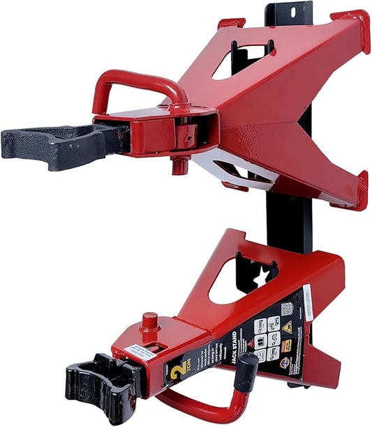 2PCS Jack Stand Rack Wall Mount Organizer, Car Floor Jack Stands Holder Wall Storage Rack Mount Brackets Fits 2 & 3 & 4 Ton Jack Stands Tower Trailer Accessories Tool