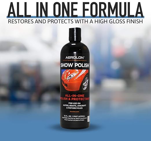 Show Polish: High Gloss Polish and Base Coat Sealer, Liquid Car Wax Shine with Polymer Paint Sealant Protection, Base Coat Sealant, All-in-One Polish and Protectant - 1 Gallon