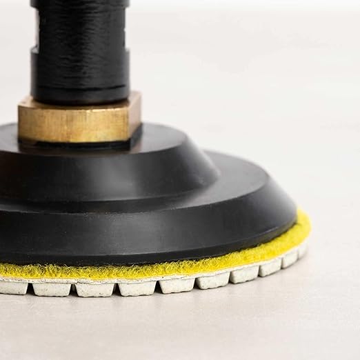 4" Diamond Polishing Pads 3 Step High Efficiency Abrasive Disc for Granite Marble Concrete Flexible Grinding Rubber Backing Pad Included