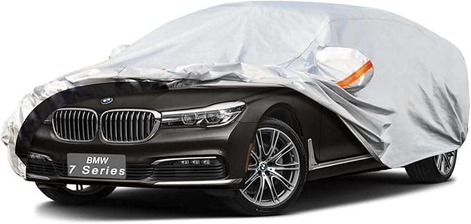 6 Layer Car Cover Custom Fit BMW 7 Series 728i 730i 740i 750i 730li 740li 750li 760li (1977-2025) Waterproof All Weather, Heavy Duty Outdoor Snow Sun Rain Uv Protection