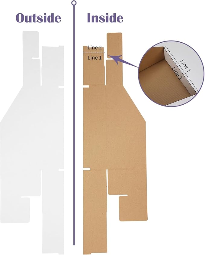 EXYGLO Cardboard Storage Bins 35 Pack, 9.4x6x4.5 Inch Cardboard Boxes, Corrugated Organizer Bins for Pantry, Shelves, Garage, Office, Shop, White