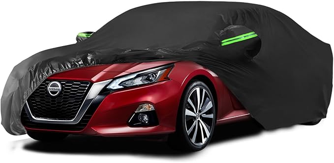 Proadsy 6 Layers Car Cover Compatible with Nissan Altima 1998-2024 2025 2026 Windproof All Weather Waterproof Sun Rain UV Dust Snow Protection Outdoor Full Covers
