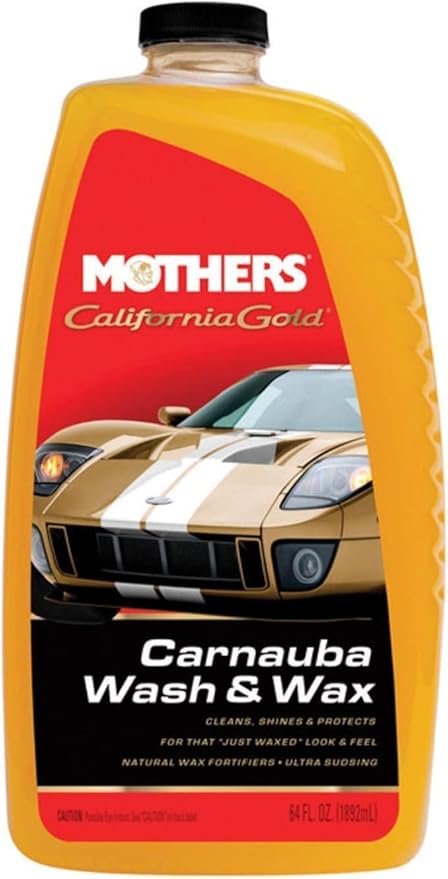 Mothers 05674 California Gold Carnauba Wash & Wax, 64 oz. (Pack of 2)