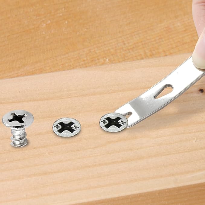 Biaungdo 4 Pcs Mini Crank Crowbar, Stainless Steel Mini EDC Pry Bar Keychain Multi-function Pocket EDC Tools Survival Scraper Opener for Outdoor, Indoors(3 Inch)