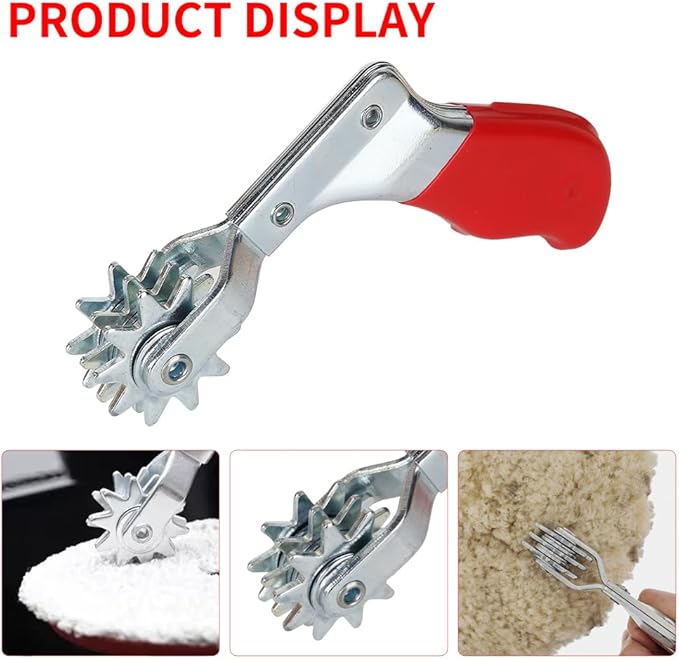 Wool Buffing Pad and Polishing Pad Cleaner Tool Set, Polishing Spur Tool Set, Foam Buffing Pad Conditioning Brush, Car Buffing Pad Professional Cleaning Tool