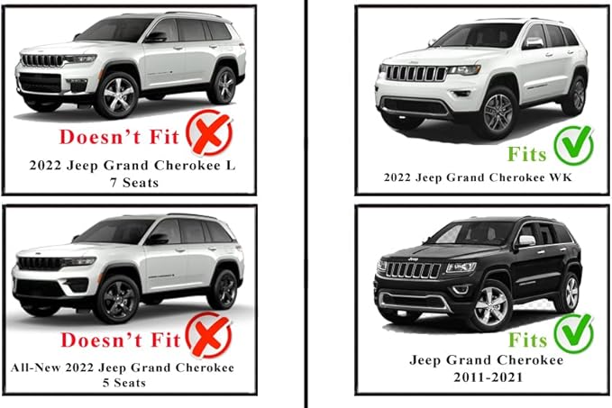 Envelope Style Trunk Mesh Cargo Net - For Jeep Grand Cherokee 2011 - 2021 Car Accessories - Premium Trunk Organizers and Storage - SUV Truck Cargo Nets - Vehicle Carrier Organizer for Cherokee WK
