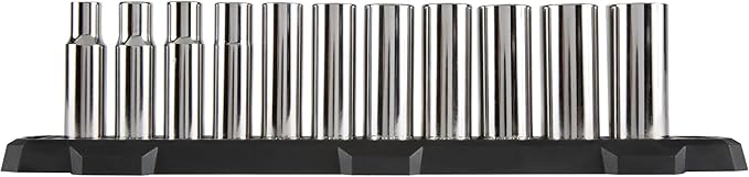 CRAFTSMAN Deep Socket Set, 1/2-Inch Drive, SAE, 12-Point, 11-Piece (CMMT12048)