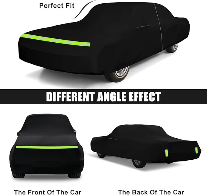 Waterproof Car Cover Replace for 1963-1970 Buick Riviera 2 Door Hardtop, 210T All Weather Classic Car Covers with Inner Cotton & Lock for Snow Rain Paint Protection