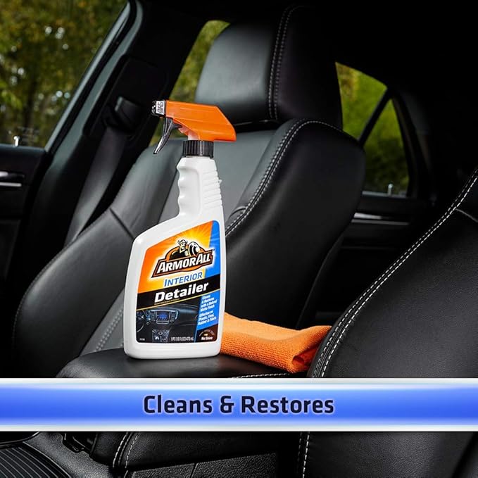 Armor All Interior Detailer, Car Detailer Spray for Cars, Trucks and Motorcycles, 16 Fl Oz, 2 Pack