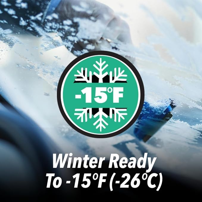 Clean Revolution EV Windshield Washer Fluid, 128oz 4-Pack, 100% Methanol-Free, Winter Ready up to -15°F, Compatible with Electric Vehicles and Performance Cars (4-Pack)