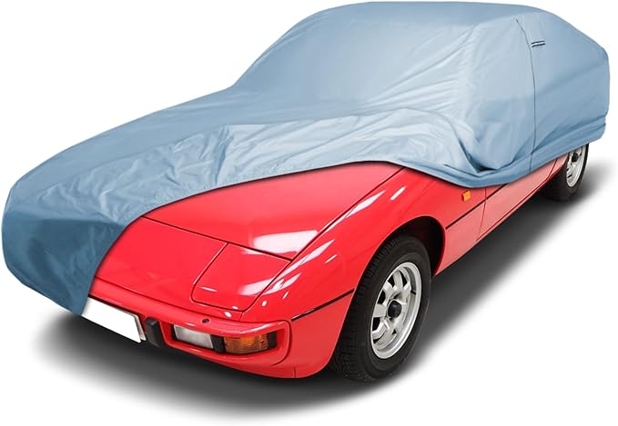 iCarCover Fits [1965-1988 Porsche 912, 914, 924] Premium Custom Car Cover Waterproof All Weather Resistant Outdoor Indoor Sun Snow Storm UV Protection Form-Fit Padded Cover with Straps
