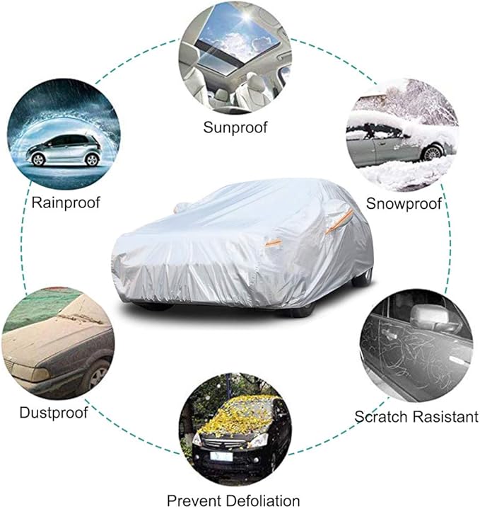 Car Cover Custom Fit Volkswagen Jetta (2005-2025) Waterproof for Automobiles, Oxford Sun Rain Dust Snow Protection (Ships from US Warehouse, Delivery 3-8 Days)