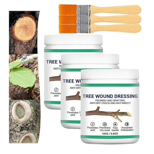 Tree Pruning Sealer,Tree Wound Sealer,Grafting Wax,Tree-bark Wound Repair,Tree Paint Protection,TreeSealer After Cutting,TreeWound Pruning Sealer with Brush (3)