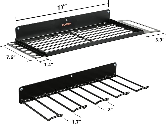 UU-Major Power Tool Organizer for Garage Organization,Drill Holder Wall Mount for Tool Stoarge, Tool Organizers and Garage Storage Shelves for Charging.Heavy Duty With 4 Holders