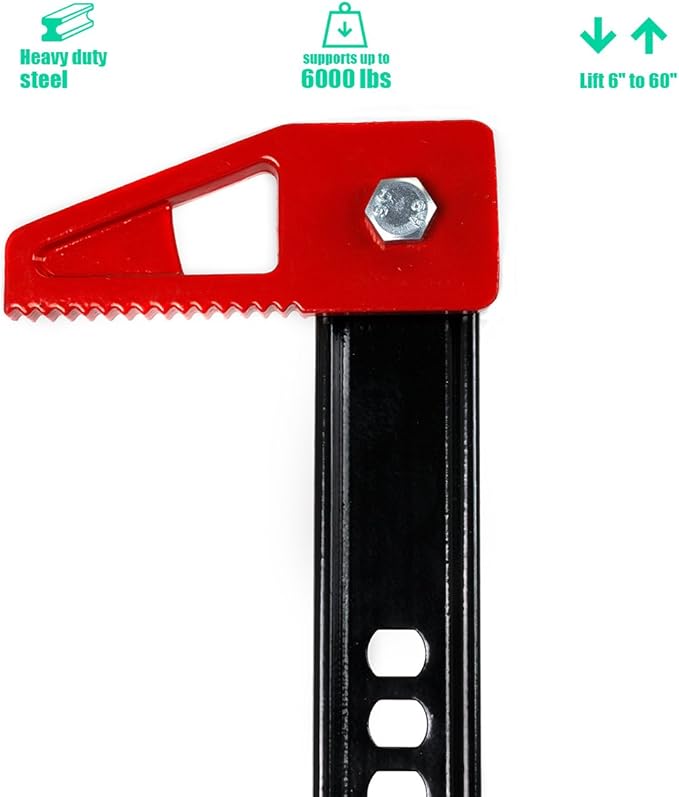 Stark USA Industry 60" Farm Tractor Truck SUV Bumper Jack Ratcheting Style Off Road Farm Jack 3-Ton Capacity Truck Lift Bumper Utility