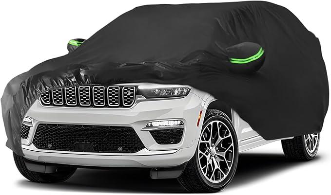 Proadsy Car Cover Compatible with Jeep Grand Cherokee 2011-2024 2025 2026 (Not for Grand Cherokee L) Windproof All Weather Waterproof Sun Rain UV Dust Snow Protection Outdoor Covers