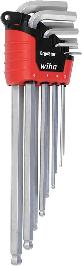Wiha 66996 ErgoStar Ball End Hex L-Key, 9-Piece Set