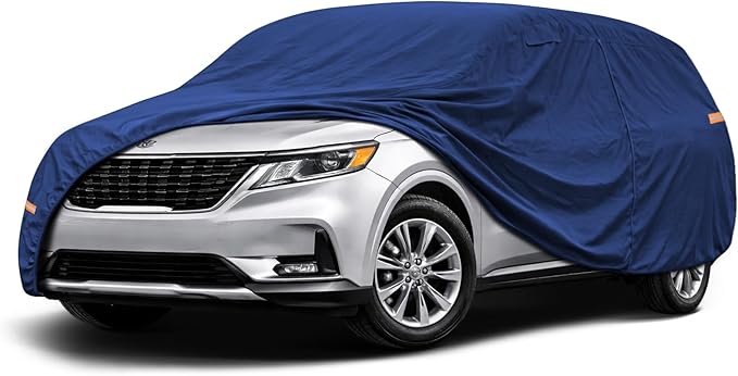 Coverlex Premium Kia Carnival/Sedona Car Cover Waterproof All Weather, Heavy Duty Custom Fit for 2015–2021 Kia Sedona & 2022–2026 Carnival LX EX SX (Gen 3, 4)