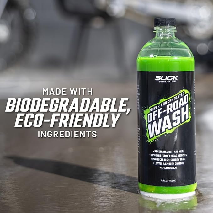 Hybrid Ceramic Off-Road Wash - Extra Thick Super Concentrated Cleaning Solution for Dirt Bike, UTV, Side x Side, Truck, Offroad Car Wash Soap Shampoo Works With Foam Cannon, Foam Gun, Sprayers,